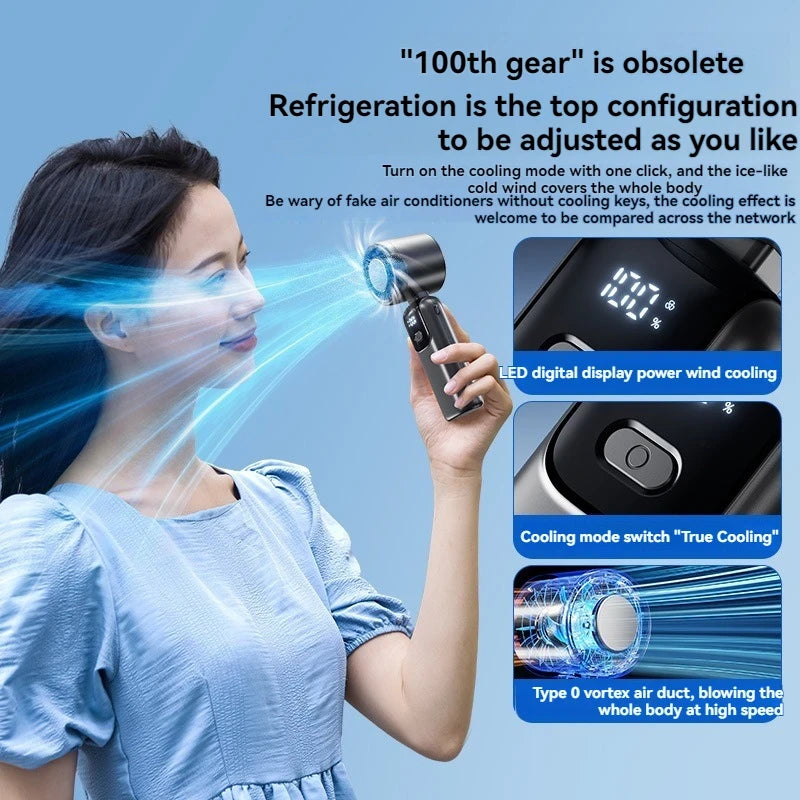 Portable Ice Cooling Fan