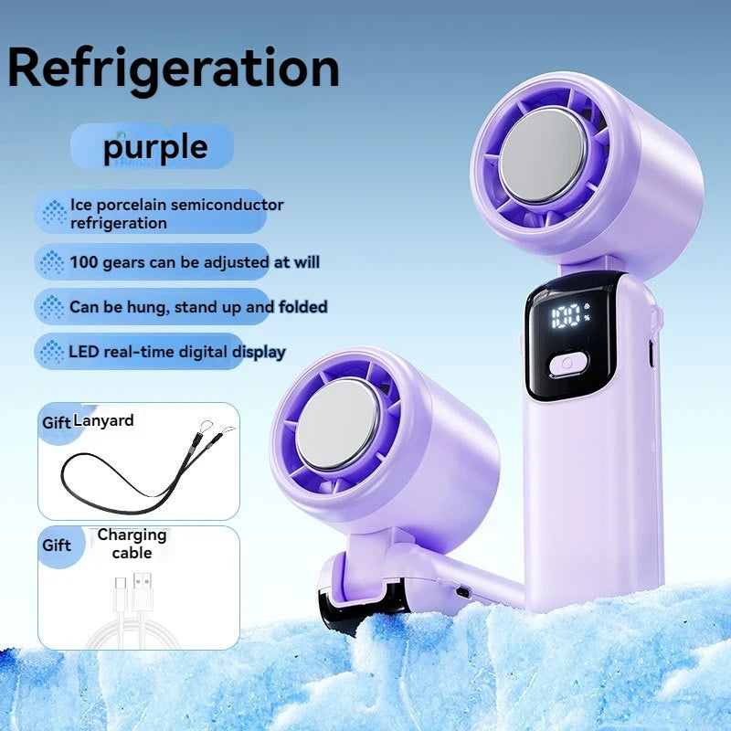 Portable Ice Cooling Fan