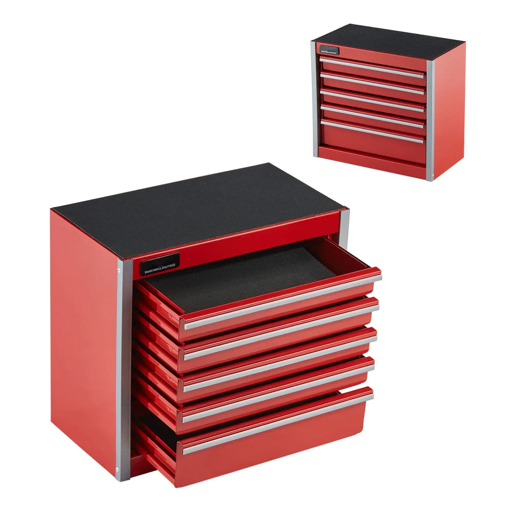 Portable Five-Drawer Metal Tool Chest
